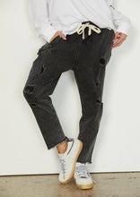 Load image into Gallery viewer, Black Denim Distressed Jean  - Hammill &amp; Co