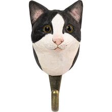 Load image into Gallery viewer, Black &amp; White Cat Hook - Wildlife Garden
