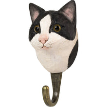 Load image into Gallery viewer, Black &amp; White Cat Hook - Wildlife Garden