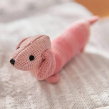 Load image into Gallery viewer, Pink Dachshund Knit Rattle