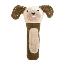 Load image into Gallery viewer, Puppy Knit Hand Rattle