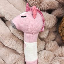 Load image into Gallery viewer, Unicorn Knit Hand Rattle