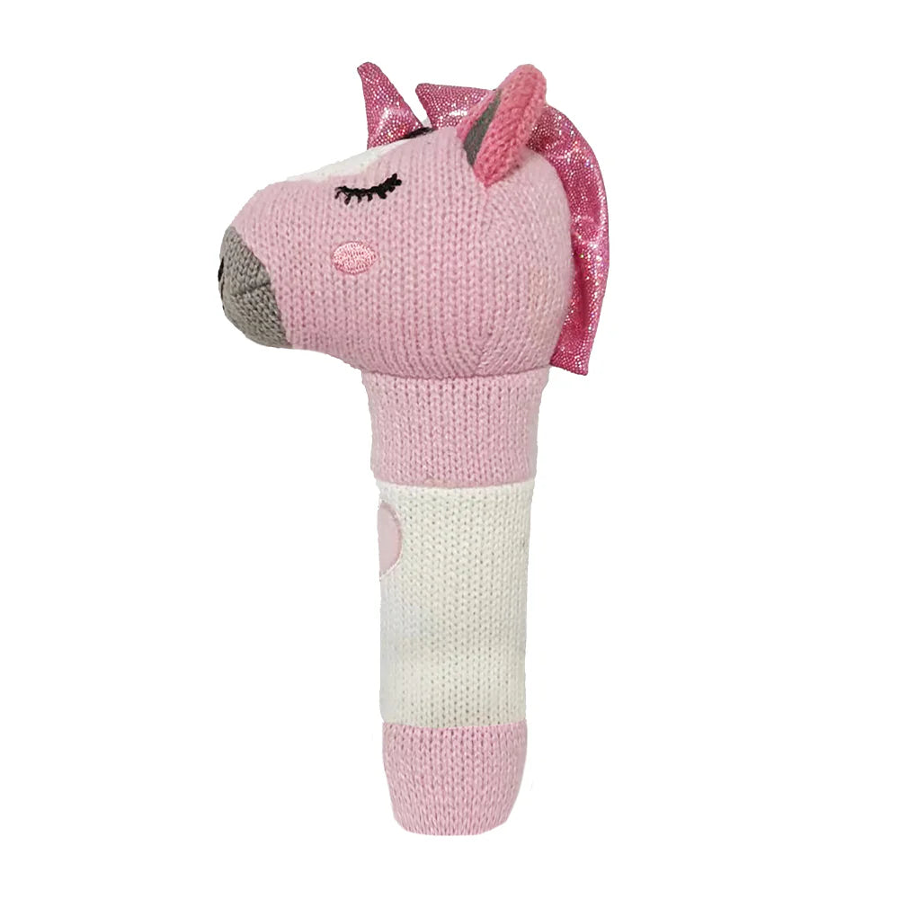 Unicorn Knit Hand Rattle – By a Farmer's Daughter