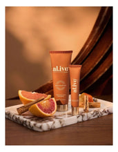 Load image into Gallery viewer, Cinnamon &amp; Citrus Hand &amp; Lip Gift Set - al.ive body