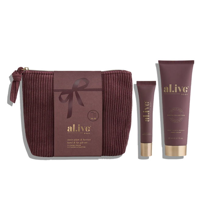 Sweet Plum & Berries Hand & Lip Gift Set - al.ive body