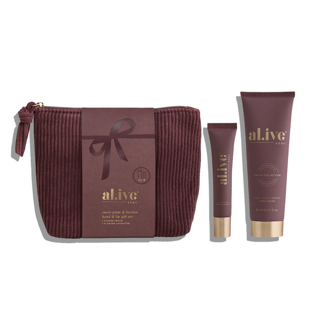 Sweet Plum & Berries Hand & Lip Gift Set - al.ive body