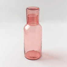 Load image into Gallery viewer, Blush Carafe &amp; Cup - Handblown Recycled Glass