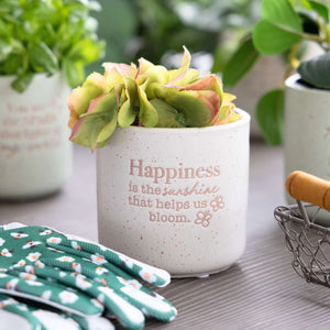 'Happiness' Positive Pot Planter
