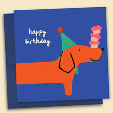 Load image into Gallery viewer, Dachshund 'Happy Birthday' Card