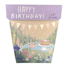 Load image into Gallery viewer, Happy Birthday Picnic Gift of Seeds - Card