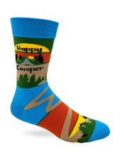 Load image into Gallery viewer, 'Happy Camper' Men's Novelty Crew Socks
