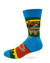 Load image into Gallery viewer, 'Happy Camper' Men's Novelty Crew Socks