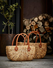 Load image into Gallery viewer, Small Tan Suede Harvest Basket - Robert Gordon