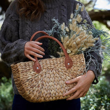 Load image into Gallery viewer, Small Tan Suede Harvest Basket - Robert Gordon