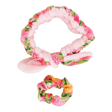 Load image into Gallery viewer, Headband Scrunchie Set - Pink Banksia