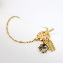 Load image into Gallery viewer, Herkimer Quartz Healing Bracelet in Gold