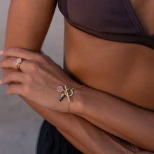 Load image into Gallery viewer, Rose Quartz Healing Bracelet in Gold