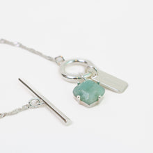 Load image into Gallery viewer, Green Line Jasper Healing Bracelet in Silver