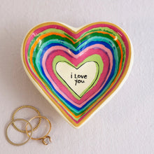 Load image into Gallery viewer, &#39;I Love You&#39; Heart Trinket Dish