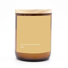 Load image into Gallery viewer, &#39;Love You to the Moon and Back&#39; Heartfelt Quote Candle - Commonfolk Collective