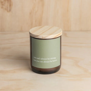 'Be Brave' Heartfelt Quote Candle - Commonfolk Collective