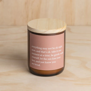 'Everything May Not Be Okay' Heartfelt Quote Candle - Commonfolk Collective