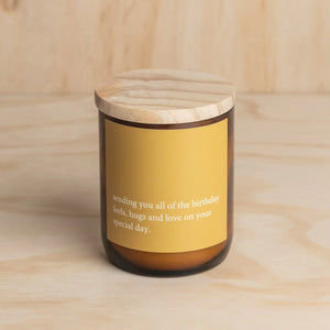 'Birthday Feels' Heartfelt Quote Candle - Commonfolk Collective