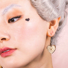 Load image into Gallery viewer, Heart of Caché Drop Earrings - Erstwilder Paris Holiday