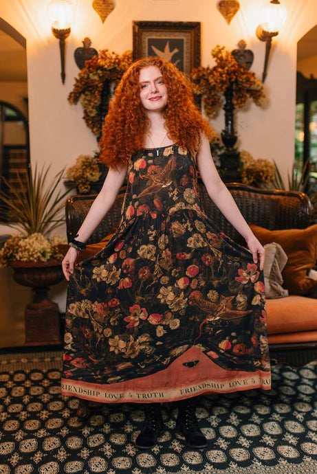 'Heart Of Gold' Bohéme Slip Dress - Market of Stars