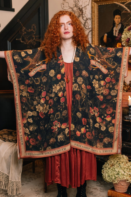 'Heart Of Gold' Goddess Starduster Kimono - Market of Stars