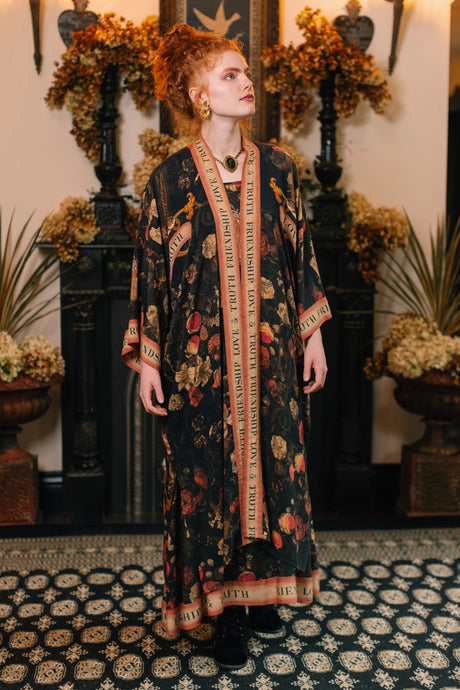 'Heart Of Gold' Opera Duster Kimono Robe - Market of Stars