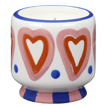 Load image into Gallery viewer, Hearts Ceramic Candle - Rosewood Vanilla