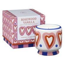 Load image into Gallery viewer, Hearts Ceramic Candle - Rosewood Vanilla