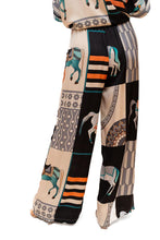 Load image into Gallery viewer, Black Helen of Troy Horse Print Pants