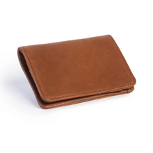 Load image into Gallery viewer, Brown leather wallet on a white background