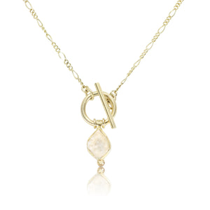 Gold Herkimer Diamond Necklace - ToniMay