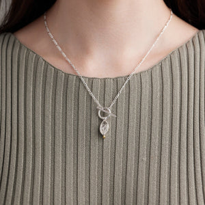 Silver Herkimer Diamond Necklace - ToniMay