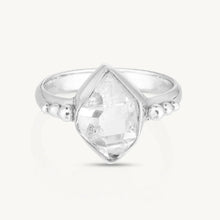 Load image into Gallery viewer, Herkimer Diamond Silver Ring - ToniMay