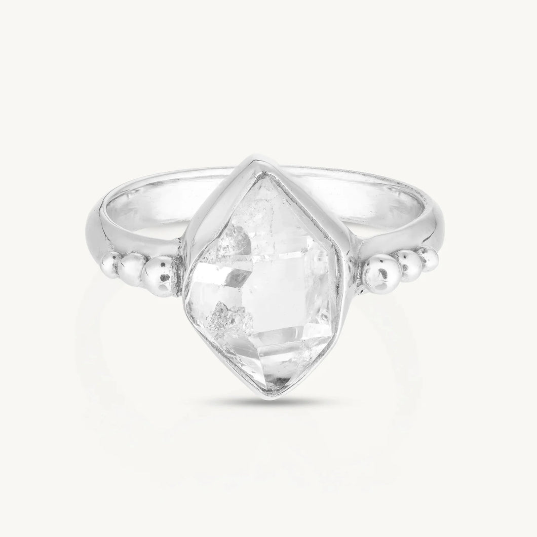 Herkimer Diamond Silver Ring - ToniMay