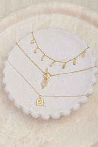 Herkimer Diamond Gold Necklace - ToniMay