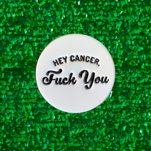 Hey Cancer, F*ck You Enamel Pin - Confetti Rebels