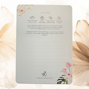 Hibiscus Flower Blooming Tea Affirmation Gift Card - Better Tea Co.