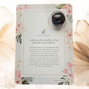 Hibiscus Flower Blooming Tea Affirmation Gift Card - Better Tea Co.