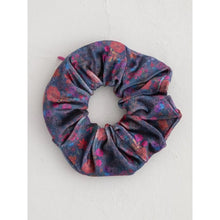 Load image into Gallery viewer, Dark Floral Scrunchie with Hideaway Pocket
