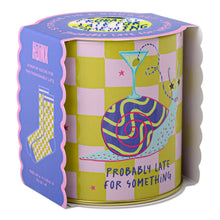 Load image into Gallery viewer, 'Probably Late For Something' Socks In A Tin