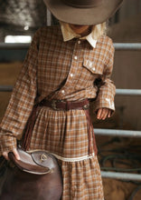 Load image into Gallery viewer, Homestead Check Tiered Skirt - Farmer By Whitney