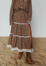 Load image into Gallery viewer, Homestead Check Tiered Skirt - Farmer By Whitney