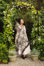 Load image into Gallery viewer, 'Honey &amp; The Moon' Scarf with Neutral Floral &amp; Bee Print - Market of Stars