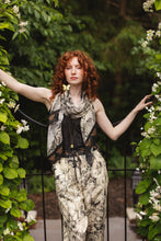 Load image into Gallery viewer, 'Honey &amp; The Moon' Scarf with Neutral Floral &amp; Bee Print - Market of Stars