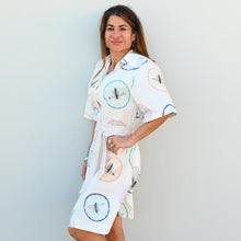 Load image into Gallery viewer, &quot;Adele&quot; Dress in Honeycomb Bee Print - Palm Cove